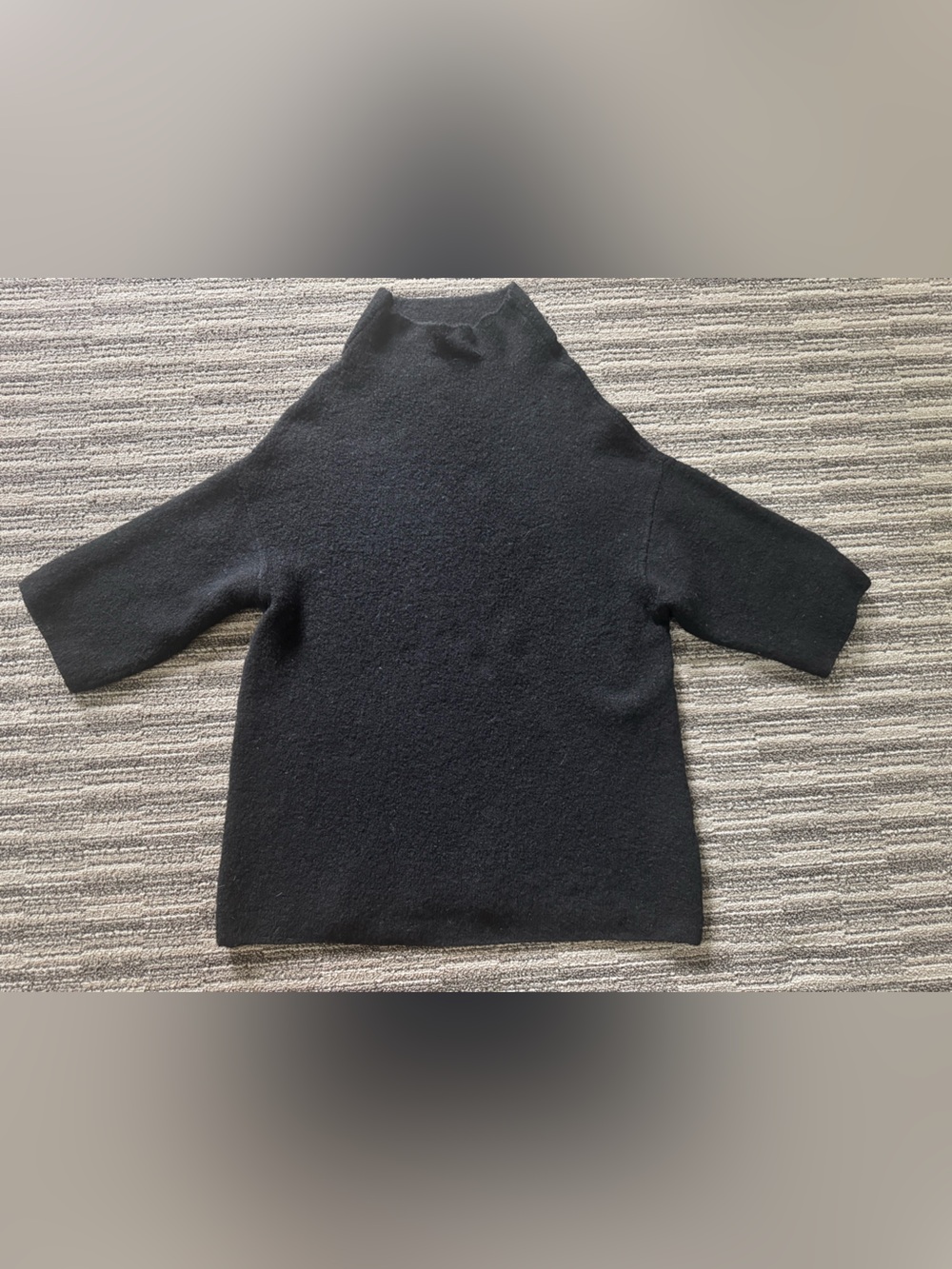 Zara Black Cowl Turtleneck Sweater with Italian Yarn